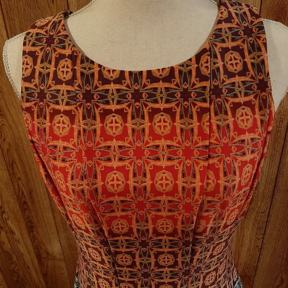 Julian Taylor Printed Dress (Size 6) - Picture 2 of 9